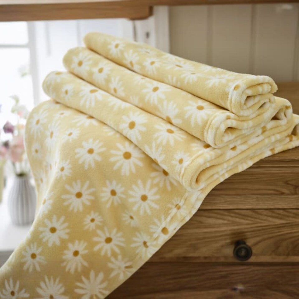 image 1 of Honey Bee Comfort Printed Throw