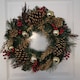 image 5 of 40cm Gold Dressed Christmas Wreath, Baubles, Pinecones and Berries