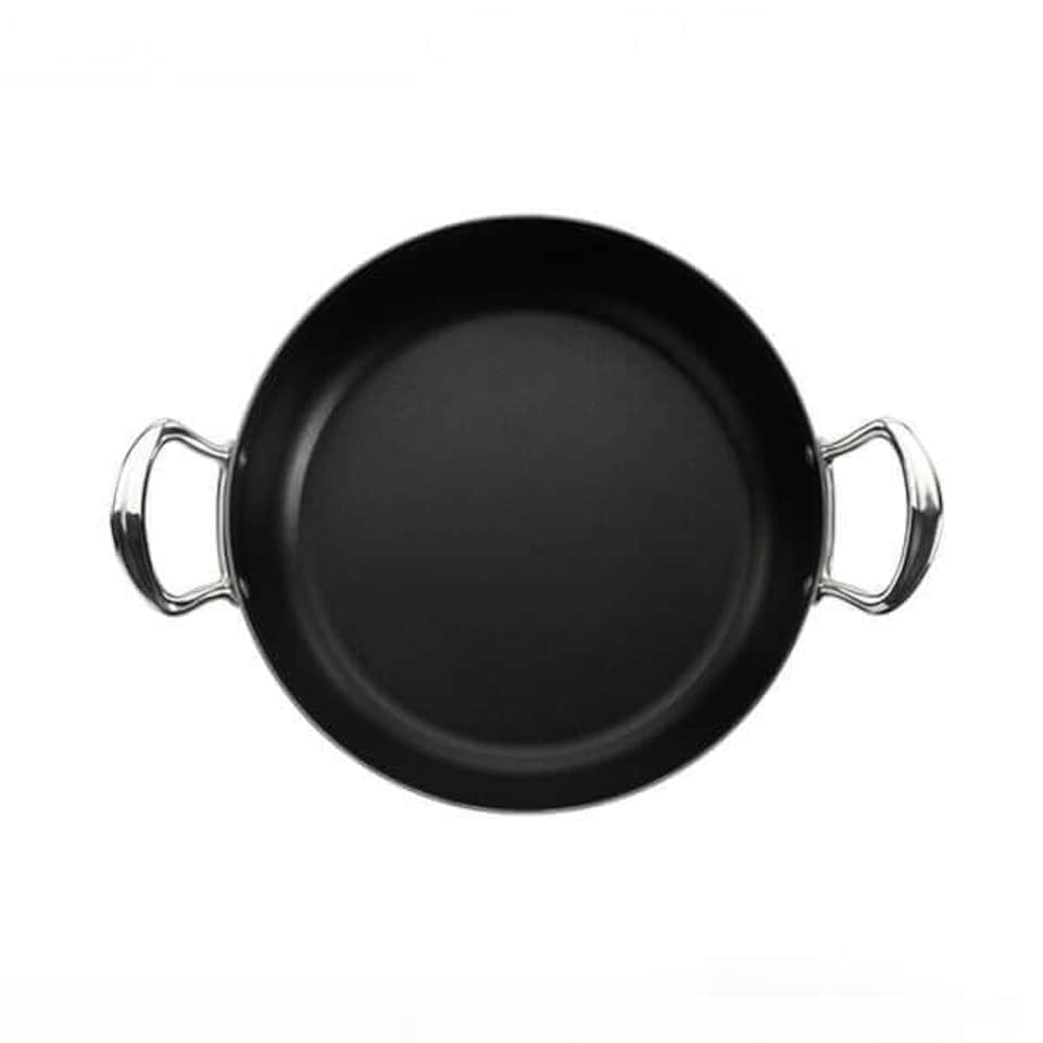 image 1 of Samuel Groves Classic Non-Stick Stainless Steel Triply 26cm Chefs Pan with Side Handles