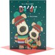 image 3 of Boofles with Woolen Hats Daddy Christmas Card