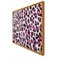 image 5 of Pink fluffy leopard (Picture Frame) White | XL