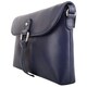 image 3 of Premium Soft Genuine Leather Cross Body Shoulder Bag, Tassel Detail Blue | Navy