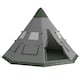 image 1 of Outsunny 6-7 Person Large Family Party Camping Tent W/ Carrying Bag, Blue