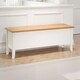 image 4 of Premium Westford Storage Bench in Ivory and Oak