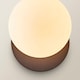 image 6 of ValueLights Darla Navy Frosted Globe Bathroom Wall Light | Blue