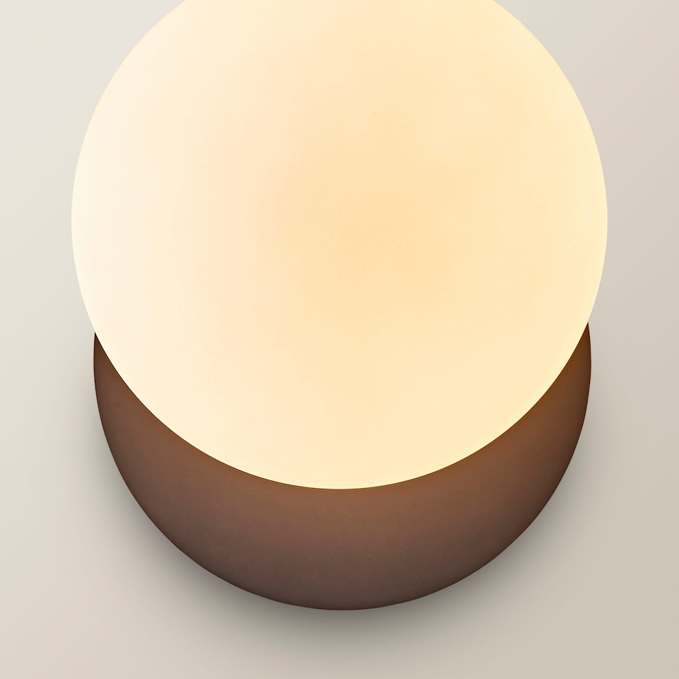 image 1 of ValueLights Darla Navy Frosted Globe Bathroom Wall Light | Blue