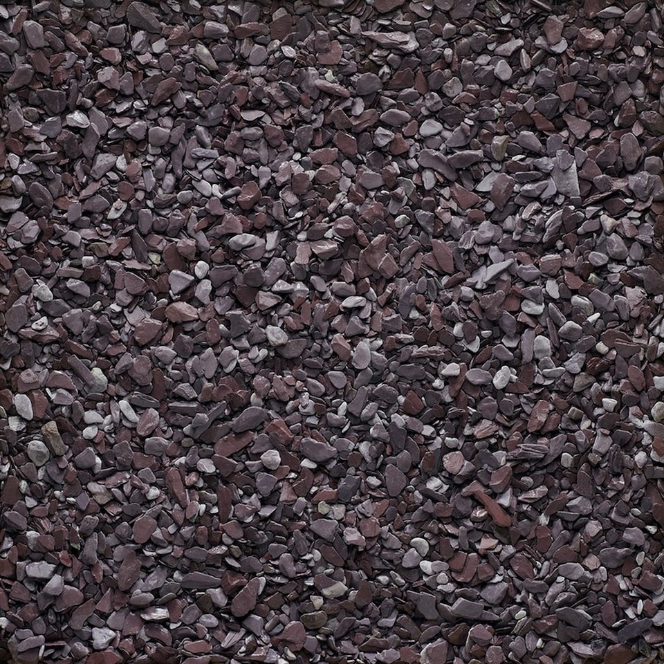 image 1 of 20mm Plum Slate Chippings - Premium Aggregate Bulk Bag - 850 kilos