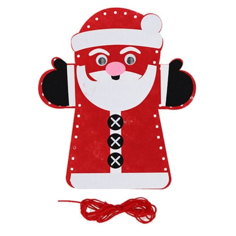 Santa Claus Christmas DIY Felt Hand Puppet Kit