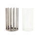 image 3 of Candleholder Home ESPRIT Silver Crystal Steel 12 x 12 x 20 cm N/A
