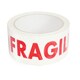 image 2 of 144 Rolls 50mm x 66m Printed Fragile Tape Easy Tear Water Resistant Perfect For Sealing Packages