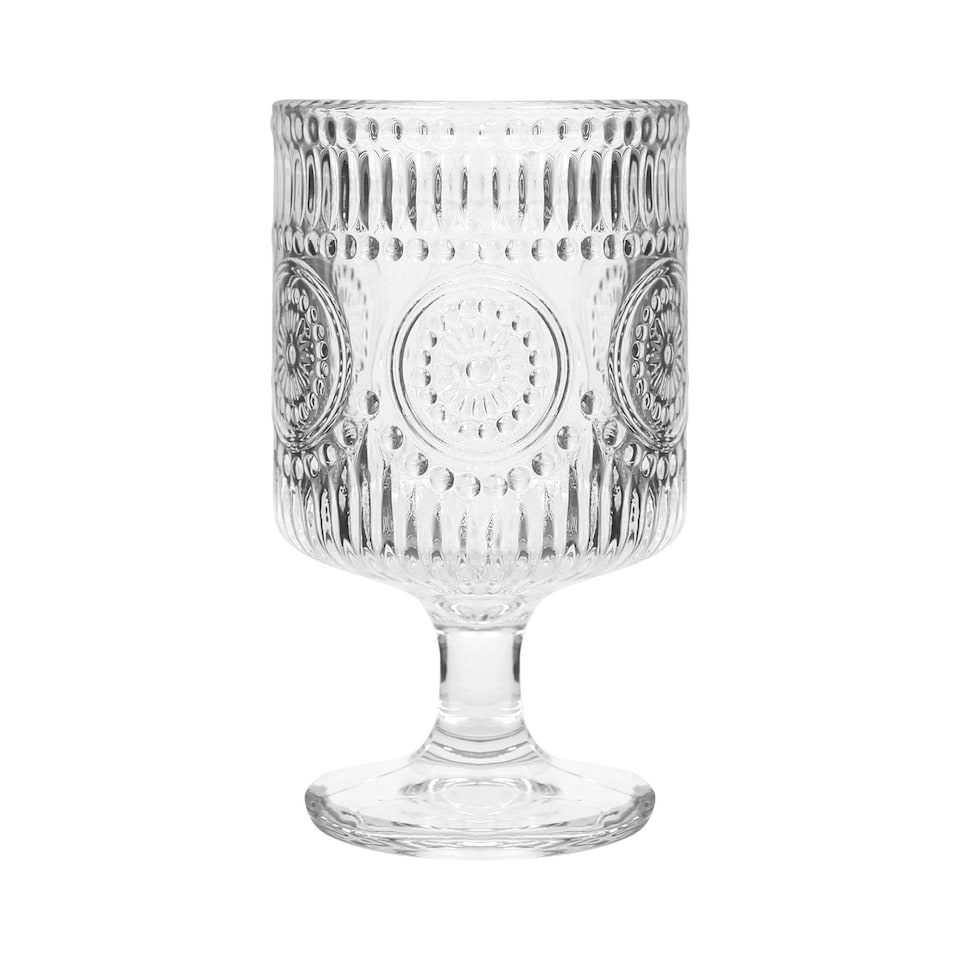 image 1 of Argon Tableware Amore Ribbed Wine Glasses - 270ml | Clear | Clear | 24