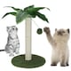 image 1 of Cat Scratch Tree On Stand With Hanging Ball Kitten Claws Scratcher Play Toy Mat