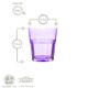image 3 of Rink Drink 305ml Coloured Water Glasses - 6 Colours - Drinking Glasses Tumblers Stackable Glasses Dishwasher Safe Clear