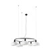 image 1 of Tatawin Medium 5 Light Cylindrical Pendant Ceiling Light Satin Black, Opal