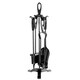 image 1 of Black Fireplace Fireside 5 Piece Set including Stand
