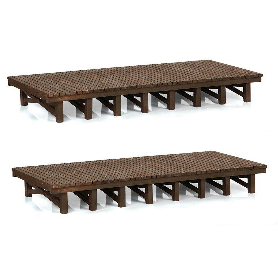 Graham Farish Scenecraft Wooden Platforms 2pc (Pre-Built)