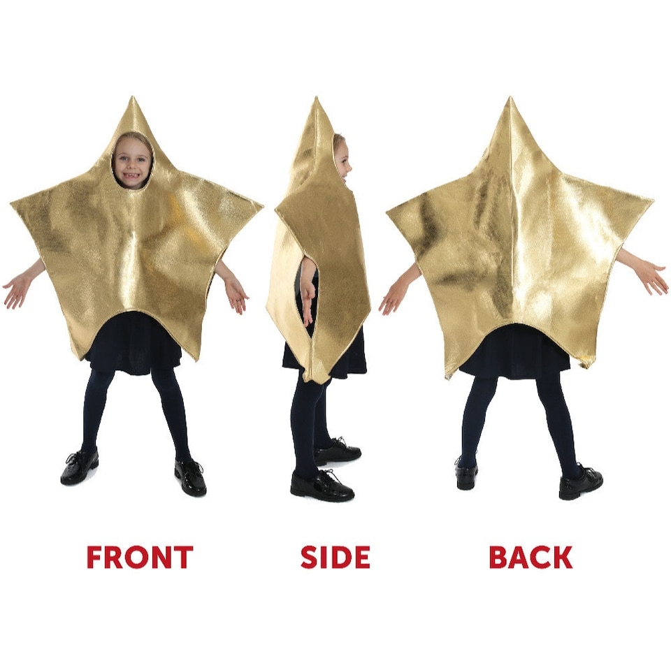 image 1 of Shining Star Christmas Nativity Costume | Gold | M