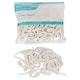 image 1 of Ashley Plastic Curtain Hooks - White - Pack of 200