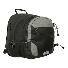 Mountain Warehouse Quest Laptop Bag Bottle Pocket Padded Back Backpack - 30L Black