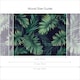 image 3 of Midnight Tropics Full Wall Mural in Green | Green | Green | Extra Large (350cm x 240cm)