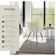 image 2 of Dining Chair Marilyn - velvet look, quilted pattern - per piece Cream | Cream/Black