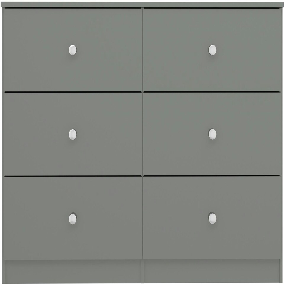 image 1 of Denver 6 Drawer Chest Grey