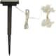 image 2 of Solar Powered LED 30 Star String Lights - Firefly Clear