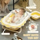 image 3 of AIYAPLAY Foldable Baby Bath Tub Set with Bath Cushion, Wash Basin, Yellow