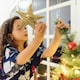 image 3 of Living and Home Wrought Iron Christmas Tree Topper Star Ornament  - 30*40cm