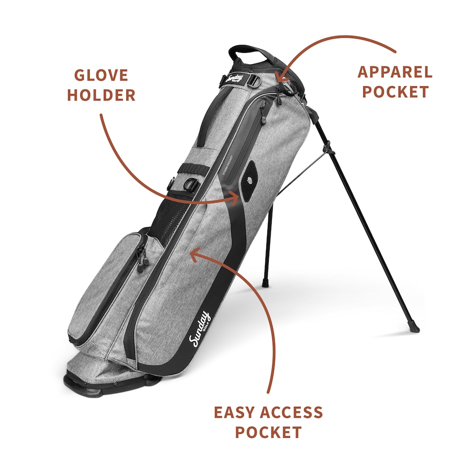 image 1 of El Camino Golf Bag - Heather Grey