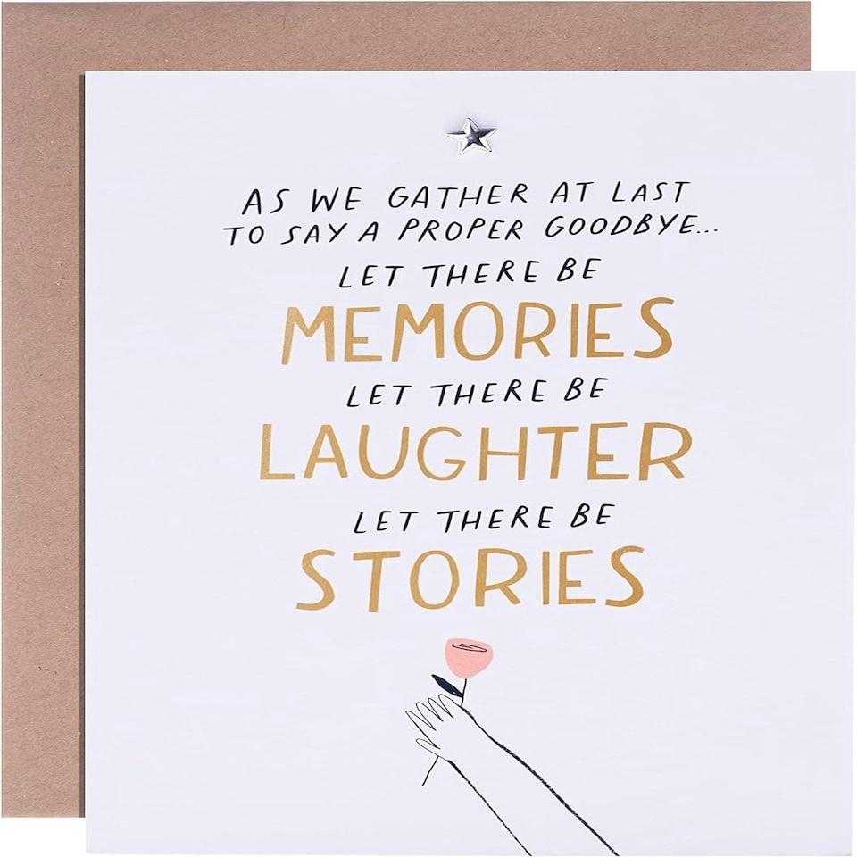 image 1 of Contemporary Text Based Design with Sentimental Message Sympathy Card