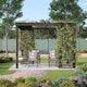 image 4 of Panel Pergola - Wood - L240 x W240 cm - Rustic Brown