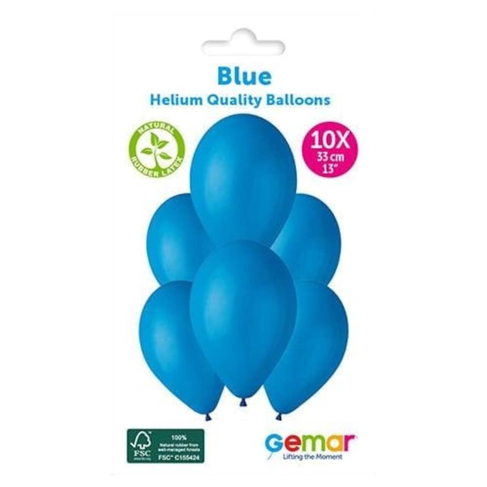 image 1 of Royal Blue Bio Latex Balloons 33cm / 13 in - Pack of 10