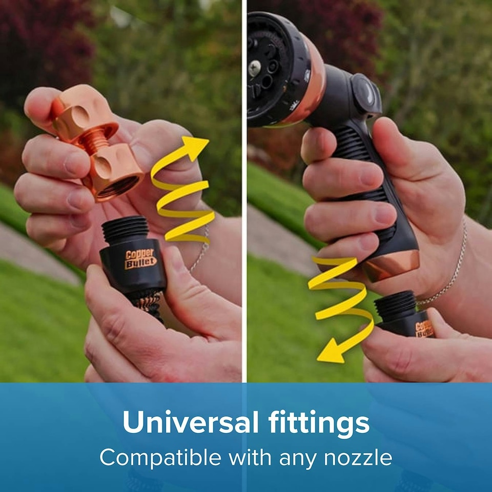 image 1 of Pocket Hose Copper Bullet Expanding Hosepipe 100ft Black