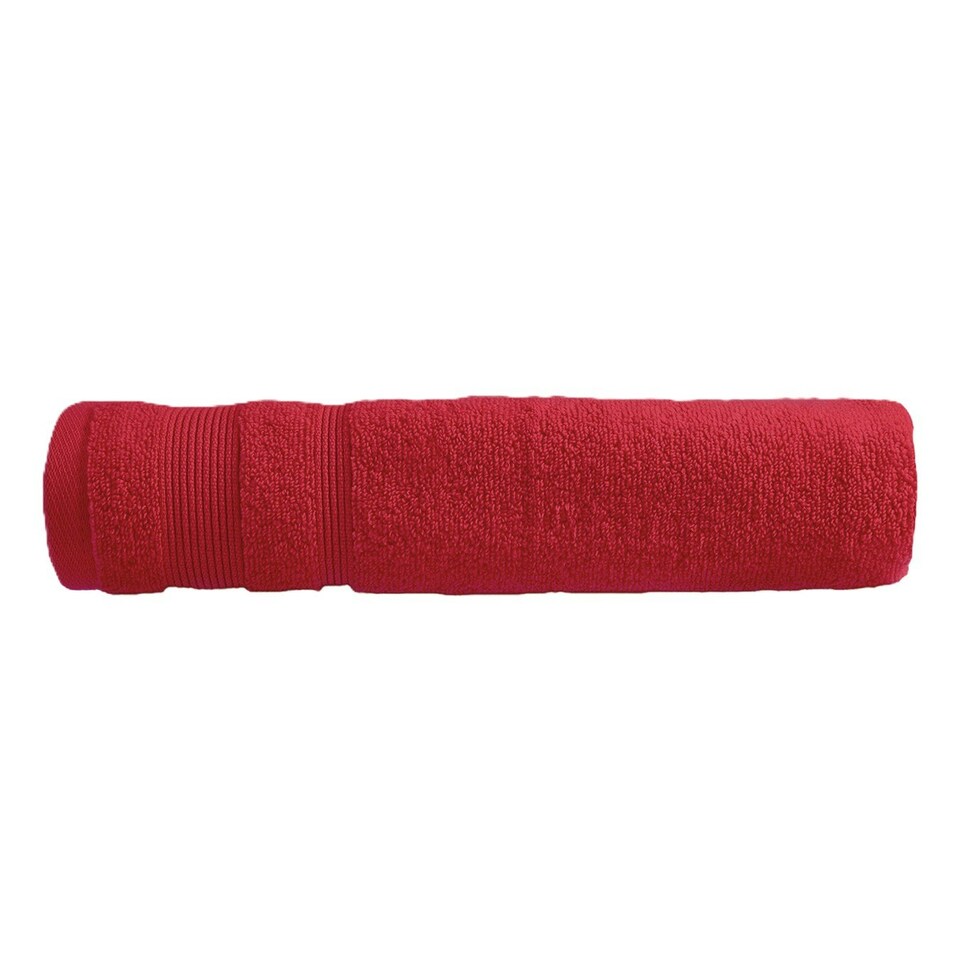 image 1 of Luxury Zero Twist Egyptian Cotton Bath Sheet 100 x 150cm - Extra Large Bath Towel Red | Cranberry | Bath sheet