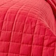 image 3 of Homescapes Cotton Quilted Reversible Bedspread Red and White - 200 x 200 cm | Red