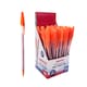 image 1 of Box of 50 Orange Ballpoint Pens Smooth Glide by Janrax
