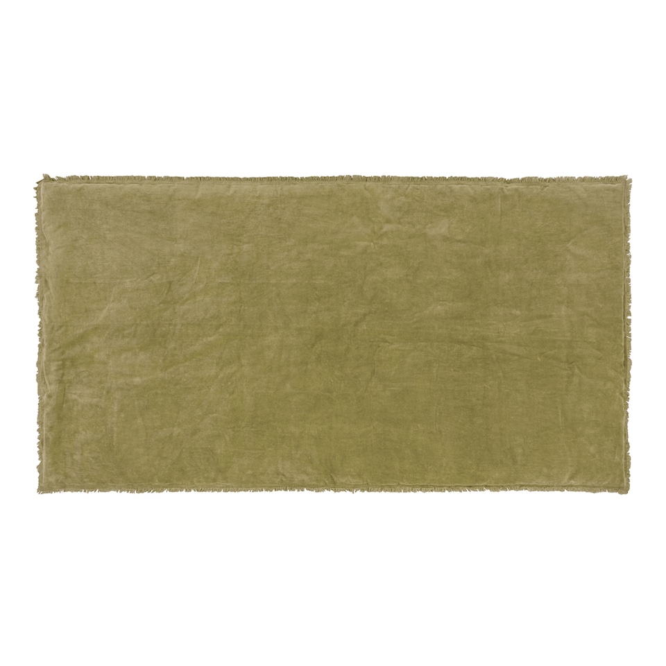 image 1 of Yard Jaye Cotton Velvet Filled Bedspread