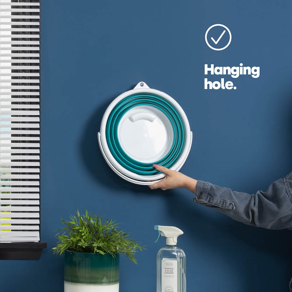 image 1 of Collapsible Bucket - Turquoise