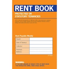 Rent Book 16 Page Protected Or Statutory Tenancies Book (C235)