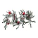 image 1 of Homescapes Frosted Artificial Christmas Garland with Red Baubles
