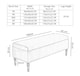 image 3 of Paris Plain 150cm Ottoman Storage Bench - Plush Velvet Shoe Bench - Emerald Green Upholstery Footstool with Storage