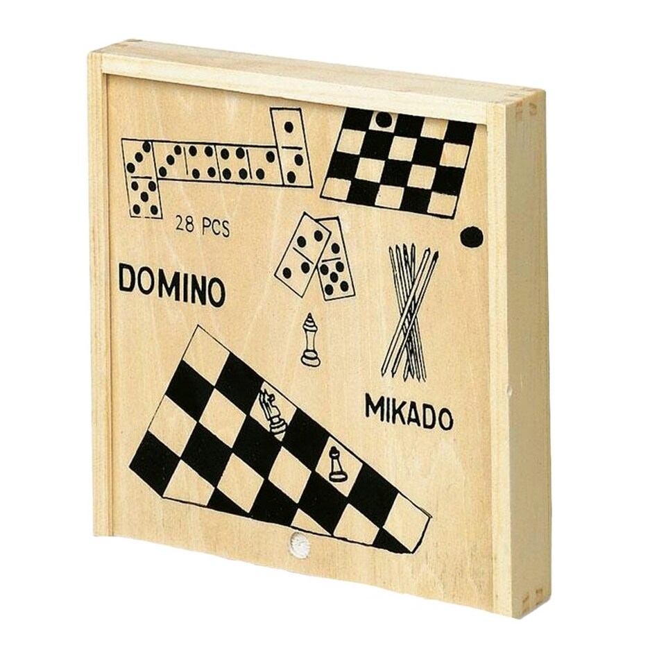 image 1 of MidOcean Trikes 4 in 1 Board Game - Wood - One Size