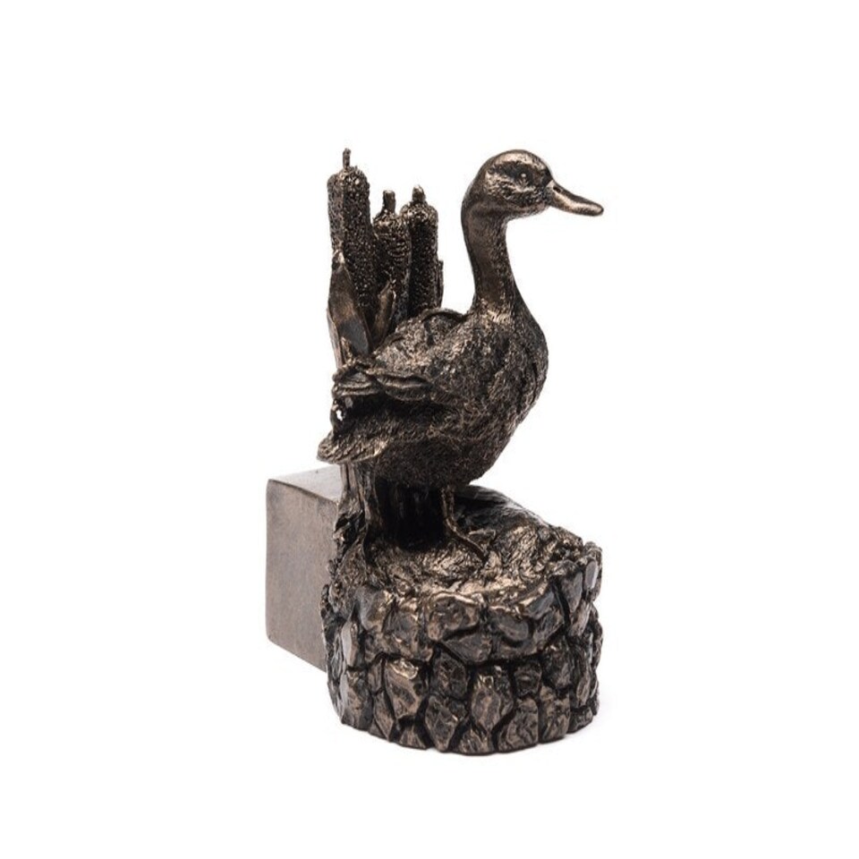 image 1 of Mallard Duck Plant Pot Feet - Set of 3 - L8.5 x W5 x H9 cm Grey