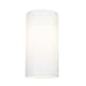 image 2 of Contemporary and Stylish White Linen Fabric Tall Cylindrical 25cm Lampshade | White | White | 1