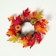 image 1 of Homescapes Orange Autumn Wreath with Pumpkins