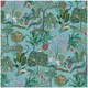 image 1 of Grandeco Exotic Garden Teal Wallpaper Birds Botanical Paste The Paper Exclusive
