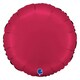 image 1 of Satin Cherry Red Round Shape Foil Helium Balloon 46cm / 18 in