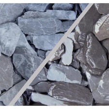 Decorative Gravel 30/50mm Blue Slate 20KG Bag Garden Landscaping Stones