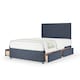 image 1 of Ortho Classic Orthopaedic Midnight Linen 4 Drawer Divan Set And Valencia Headboard King Size